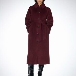 Abercrombie Wool-Blend Belted Coat